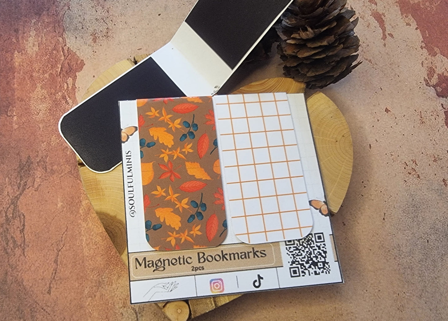 π Fall Collection - Magnetic Bookmarks (2pcs)
