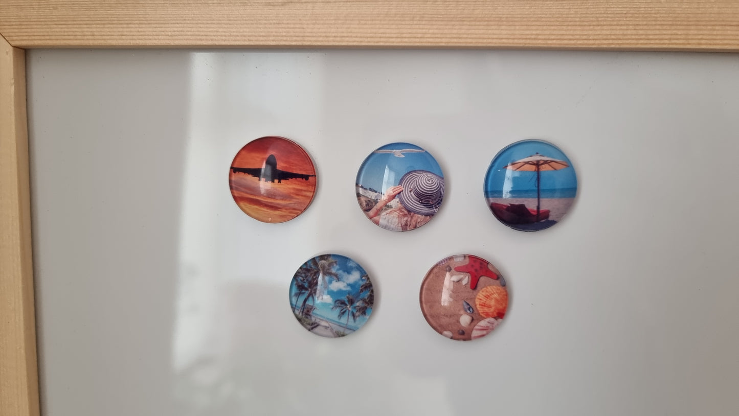Custom Glass Magnet – 1" Mini Keepsake