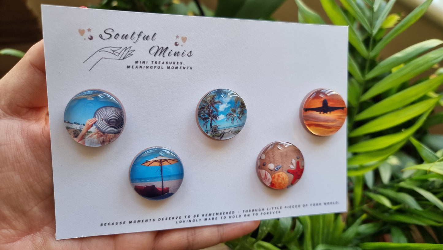 Custom Glass Magnet – 1" Mini Keepsake