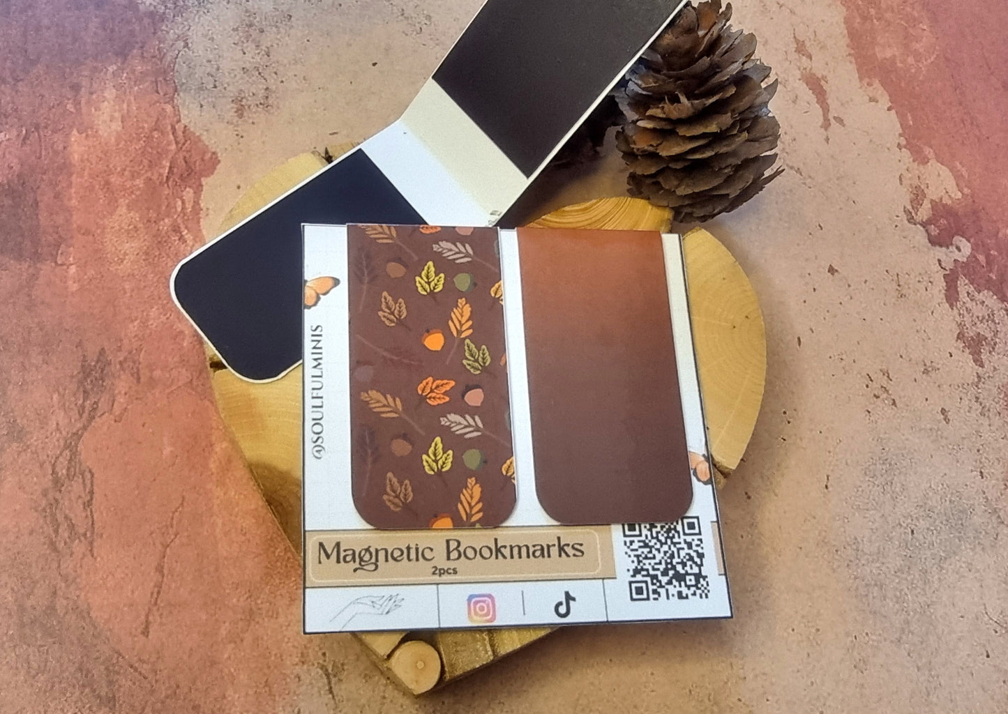 🍂 Fall Collection - Magnetic Bookmarks (2pcs)