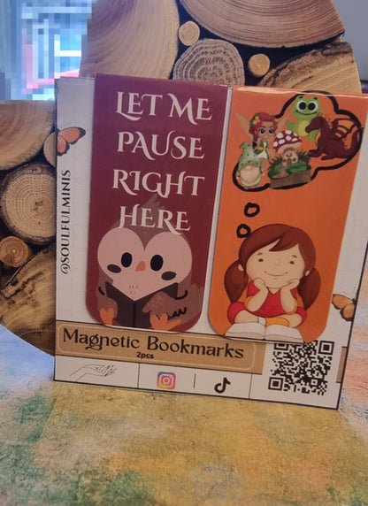 🐼 Reading Buddies – Animal Magnetic Bookmark Set (2pcs)