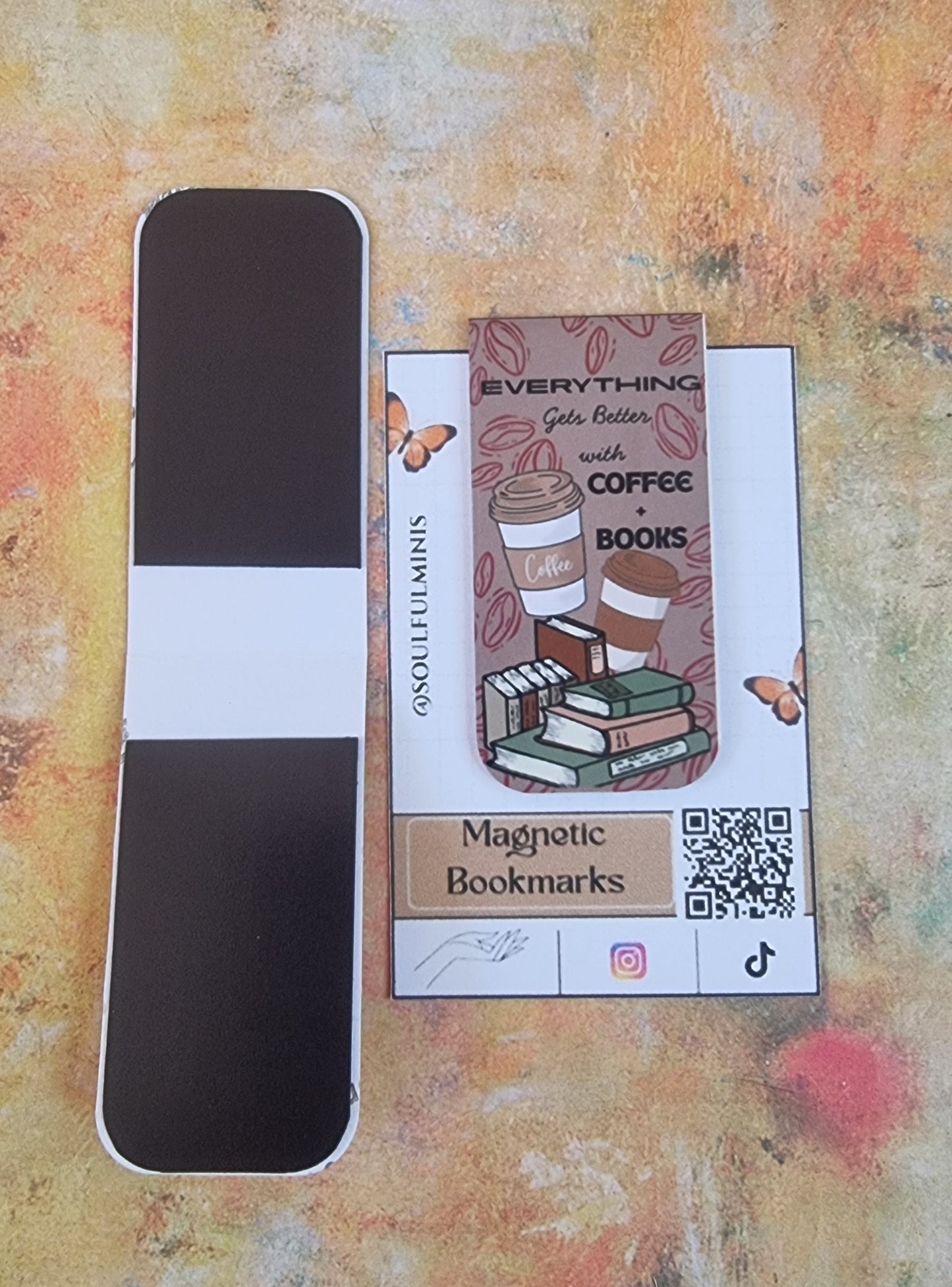 ☕ Cozy Moments / Everyday Reads – Magnetic Bookmarks
