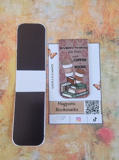 ☕ Cozy Moments / Everyday Reads – Magnetic Bookmarks
