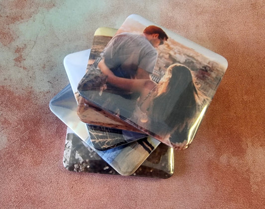 Rounded Square Photo Magnets - Set of 3 and 5