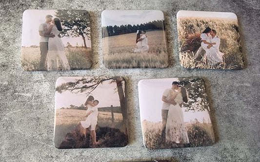 Rounded Square Photo Magnets - Set of 3 and 5