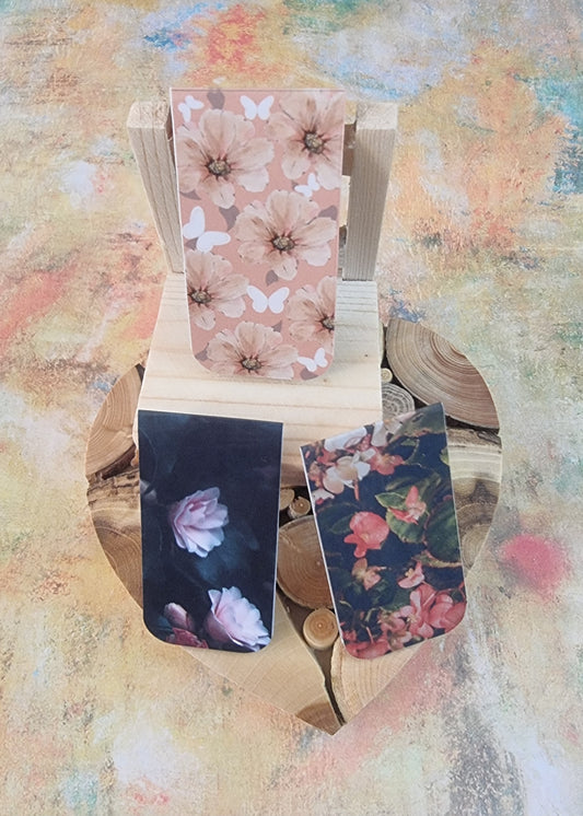 🌸 Bloom Collection – Magnetic Bookmarks