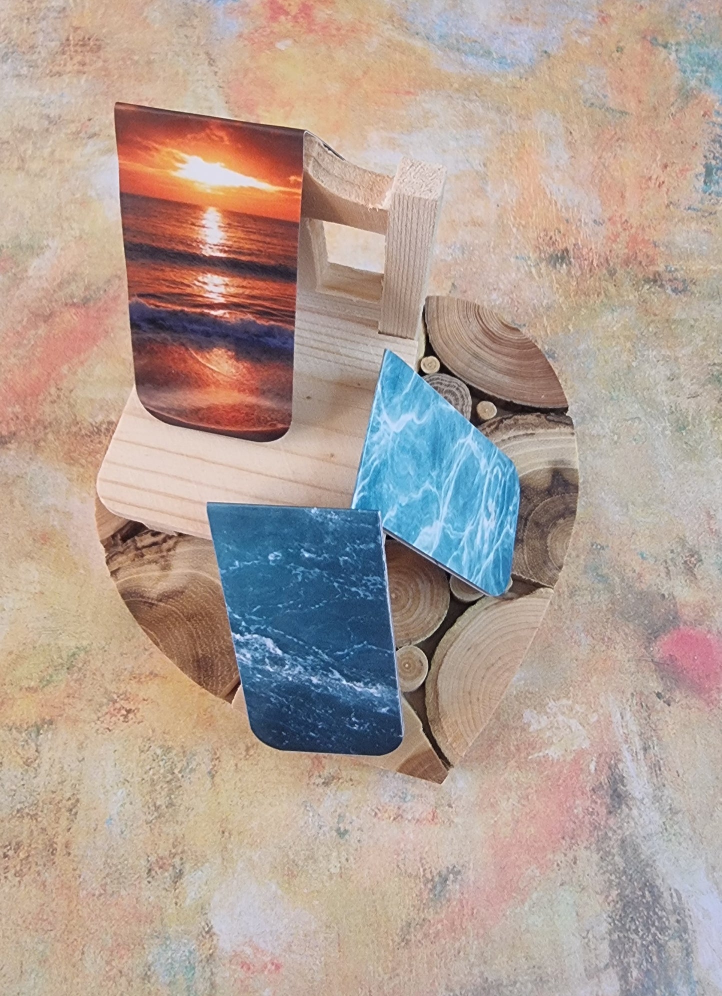 🌊 Waves Collection – Ocean Magnetic Bookmarks