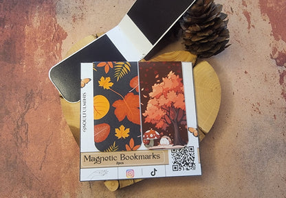 🍂 Fall Collection - Magnetic Bookmarks (2pcs)