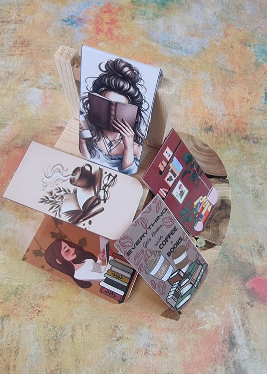 ☕ Cozy Moments / Everyday Reads – Magnetic Bookmarks